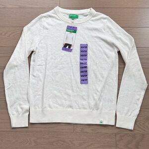 United Colors Of Benetton Cream Crewneck Top